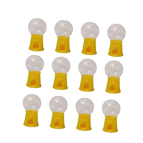 Toddmomy 12Stücke Teiliges Bonbonfängermaschine Rotierende Süßigkeitenmaschine für Sicheres und Langlebiges Plastik für Partys und Freizeitaktivitäten Gelb von Toddmomy