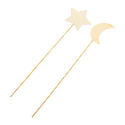 Toddmomy 12Stücke Teiliges DIY Feenstab Bastelset für Hochwertige Holzstäbe zum Dekorieren für Partys Geburtstagsfeiern und Kreative Projekte Fördert die Fantasie und Geschicklichkeit von Toddmomy