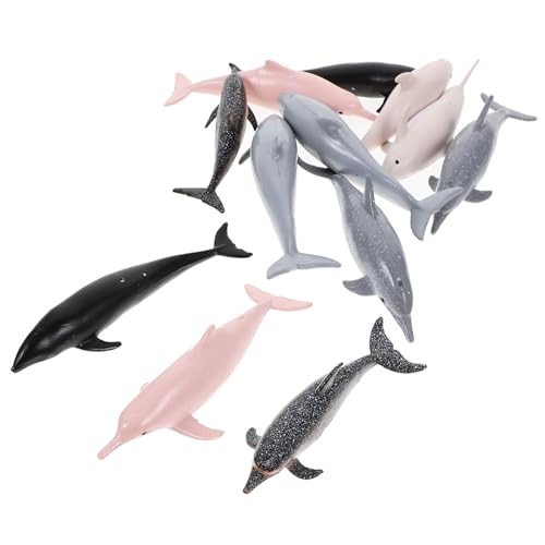Toddmomy 12Stücke Teiliges Delphinmodell Realistische Tierfiguren Kreativität Kindern Deko Für Schlafzimmer Und Kindergarten von Toddmomy