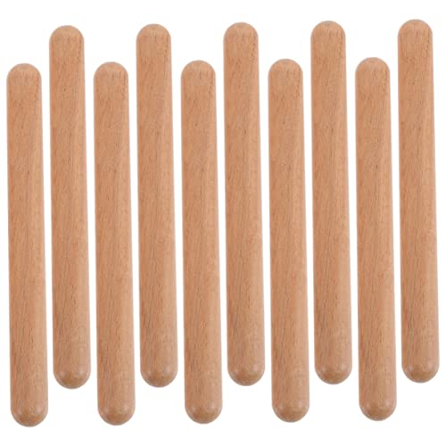 Toddmomy 12Stücke Teiliges Musikalische Stöcke Für Hochwertige Holz Rhythmus Sticks Für Frühkindliche Musikalische Für Kreative Spielstunden Und Rhythmusübungen von Toddmomy