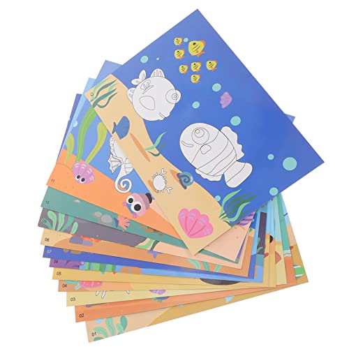 Toddmomy 12Stücke Tier Puzzle Aufkleber für Eva DIY Tieraufkleber für Kreative Handarbeiten und Vorschulbildung Fördert Feinmotorik und Kognitive Fähigkeiten für Jungen von Toddmomy