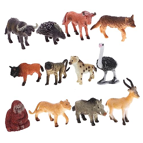 Toddmomy 12Stücke Tiermodelle Kreative Tierfiguren für Dekoration und Miniaturgärten Schreibtische und von Toddmomy