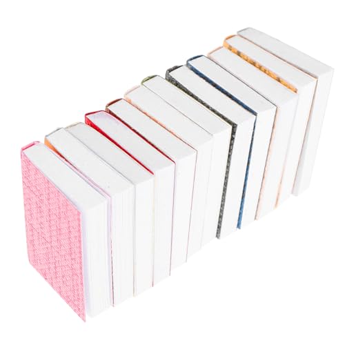 Toddmomy 12stücke Miniatur Bücher Für Puppenhaus Dekorationszubehör Für Kreative Szenen Elegante Schulbedarf Miniaturen Für Nostalgische Wohnatmosphäre von Toddmomy