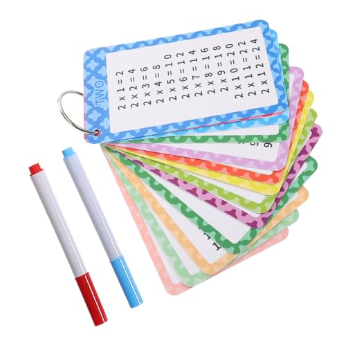 Toddmomy 13 Stück Karten Für Den Mathematikunterricht Multiplikations-Mathe-übungen Blinken Lehrreich Montessori-multiplikationsspiel Multiplikationsspielzeug Metall von Toddmomy