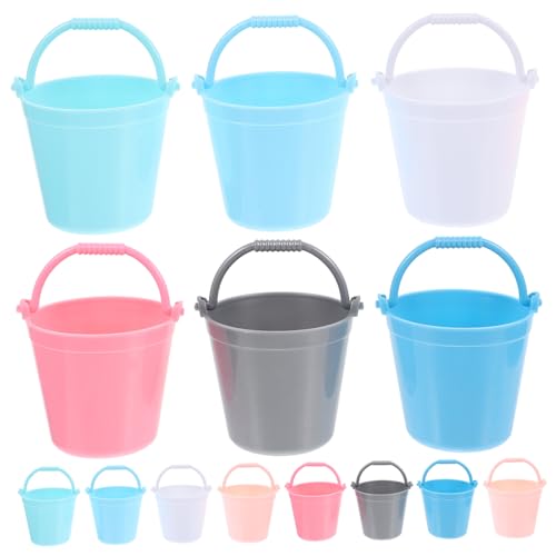 Toddmomy 14 Stück Teiliges Miniatur Wasser Eimer aus Langlebigem Realistische Simulation Farbenfrohes Bucket Decor für Puppenhaus Garten und Strandspiele für Ab Jahren von Toddmomy