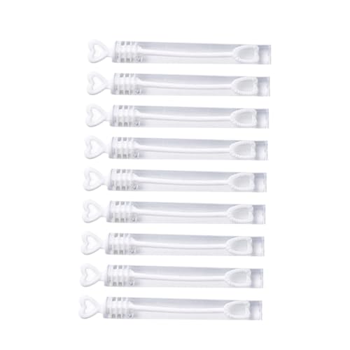 Toddmomy 144 Stück Teiliges Herzform Bubble Sticks mit Ergonomischem Design Weiße Seifenblasenstäbe für Hochzeit Partydekoration und Langlebige Bubble Wands für Unvergessliche von Toddmomy