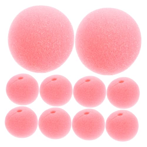 Toddmomy 15 Stück Clownsnase Party Merch Who Blinken Clown-zubehör Clownnase Mini Halloween-Horror-Requisiten Led Kind Hupen Erwachsene Cosplay-Clown-nasen-Requisiten Rosa Schwamm von Toddmomy