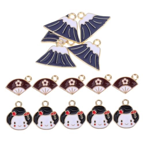 Toddmomy Fächer Und 15-teiliges Schmuck-charm-set Für Halsketten Toddmomy Fächer Und 15-teiliges Schmuck-charm-set Für Halsketten von Toddmomy