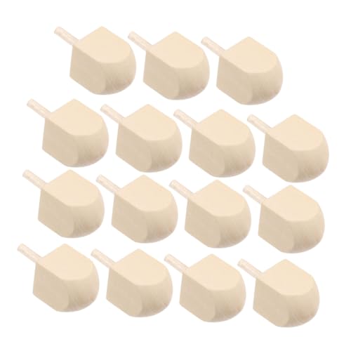 Toddmomy 15 Stück Hölzerner Kreisel Leere Hölzerne Dreidel Chanukka-Dreidel Dreidel Für Bulk Große Dreidel Für Chanukka Dreidel Für Erwachsene Chanukka- Mini Dreidels Holz von Toddmomy