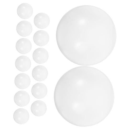 Toddmomy Glänzendes Finish 15 Stück 32 Mm Mini-fußballtisch-ersatz Für Jungen Und Mädchen Schreibtischspiel Weiß von Toddmomy
