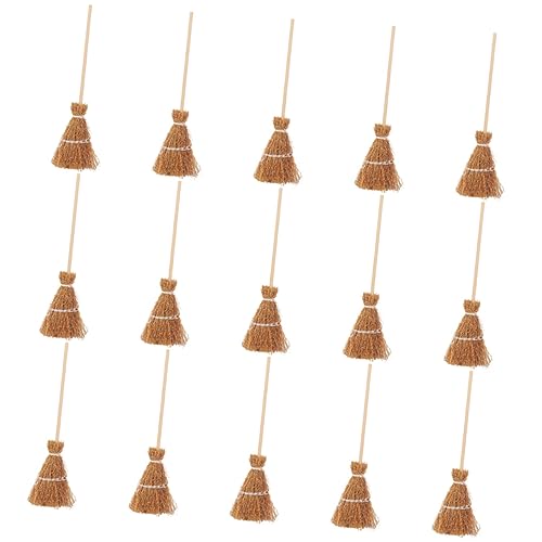 Toddmomy 15 Stück Miniatur Besen Deko Realistische Halloween Props für Miniatur Landschaften und Puppenhäuser Holzmaterial für Halloween und Weihnachtsdekoration Toddmomy 15 Stück Miniatur Besen Deko Realistische Halloween Props für Miniatur Landschaften und Puppenhäuser Holzmaterial für Halloween und Weihnachtsdekoration von Toddmomy