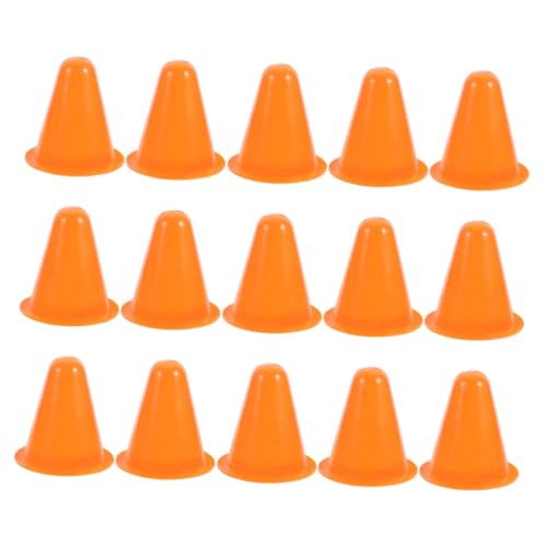 Toddmomy 15 Stück Teiliges Bunte Trainingskegel aus Winddichte Halbfeste Rollhütchen für Outdoor Skating Kompakt Robust und Vielseitig für Fußball Basketball und Agility Training von Toddmomy