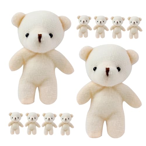 Toddmomy 15 Stück Teiliges Plüschbären aus Weichem Plüsch Kleine Bärenpuppen für DIY Schlüsselanhänger Tragbare Bär Anhänger und Dekoration für Rucksack Handtasche von Toddmomy