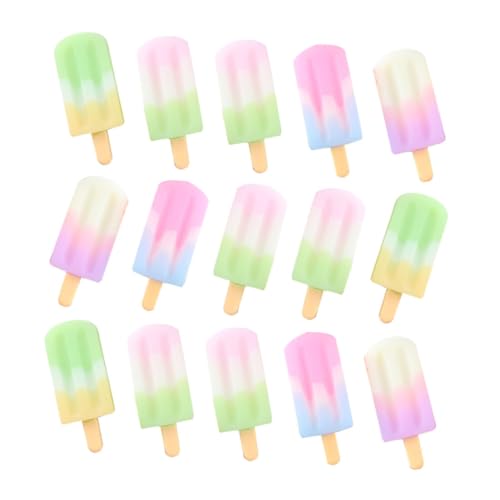 Toddmomy 15Stücke Eiscreme Dekore Realistische Lebensmittel Requisiten für DIY Projekte Robust und Langlebig für Handy Hüllen Bastelarbeiten und Festlichkeiten von Toddmomy