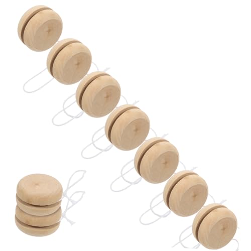 Toddmomy 15Stücke Holz Yo Yo Bälle DIY Für Handbemalt Kreatives Basteln Für Jungen Und Fördert Fantasie Und Problemlösungsfähigkeiten von Toddmomy