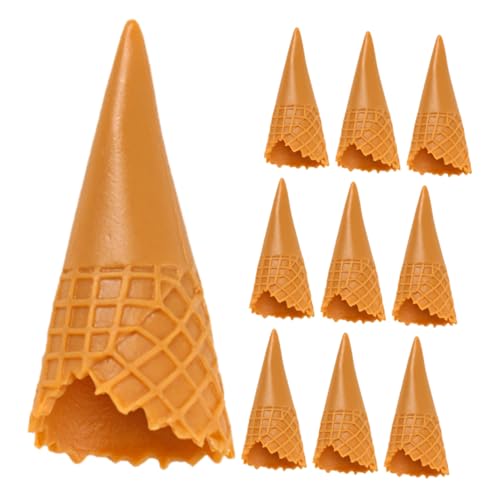 Toddmomy 15Stücke Mini Eistüten Anhänger Für DIY Bastelbedarf Realistische Eistüten Dekorationen Aus Puppenhäuser Und Foto Requisiten von Toddmomy