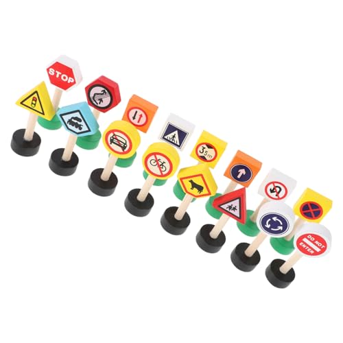 Toddmomy 16 Stück Teiliges Holz Verkehrszeichen Spielset für Pädagogische Straßenzeichen für Frühes Lernen und Sicherheitsbewusstsein Mini Signalspielzeug für Vorschulkinder Toddmomy 16 Stück Teiliges Holz Verkehrszeichen Spielset für Pädagogische Straßenzeichen für Frühes Lernen und Sicherheitsbewusstsein Mini Signalspielzeug für Vorschulkinder von Toddmomy