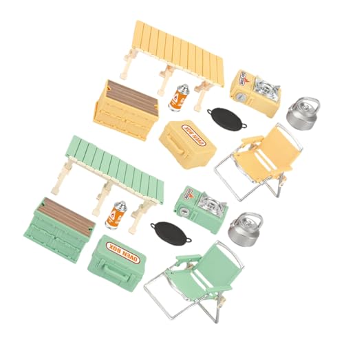 Toddmomy 16stücke Klappbarer Campingstuhl Und Picknicktisch Mini-spielset Für Junge Mädchen Camping-Spielzeug Mit Schreibtisch Puppenhaus-möbelzubehör Für Outdoor-spaß Und von Toddmomy