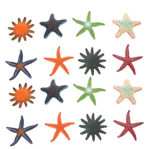 Toddmomy 16 Stück Teiliges Kleine Meerestiere Figuren aus Sicherem Material Realistische Seesterne und Dekoration Kompakt Leicht Langlebig für Badezimmer Deko und Bastelprojekte von Toddmomy
