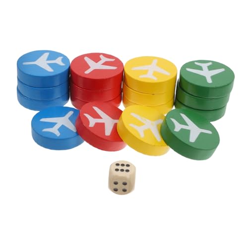 Toddmomy 16 Teiliges Teppich Fliegenschach Flugzeugbrett Intelligentes Fliegendes Schachbrett Checker Flugschach Schachpuzzle Flugschach Brettspiele Kiefernholz von Toddmomy