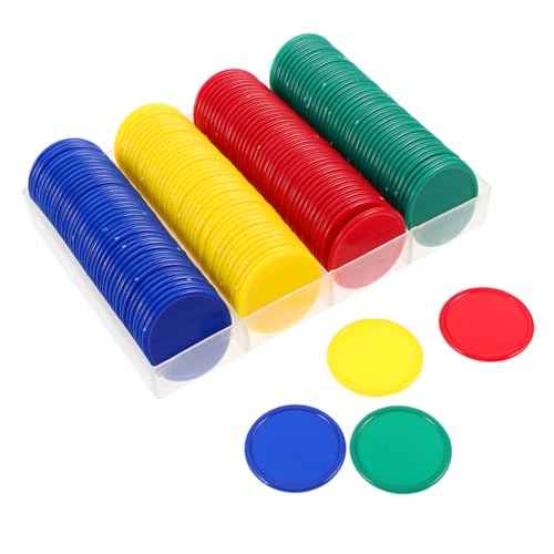 Toddmomy 160 Stück Kunststoff-spielchips Bunte Belohnungsmarken für Kleine Lernscheiben für Klassenraum Anreize und Mathematikzählen Unterrichtsmaterial von Toddmomy