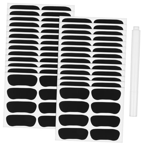 Toddmomy 160Stücke Sport Augenaufkleber Schwarze Augenstreifen für Baseball und Fußball Selbstklebende Augenschwarz Aufkleber mit Stift für Optimale Sicht von Toddmomy