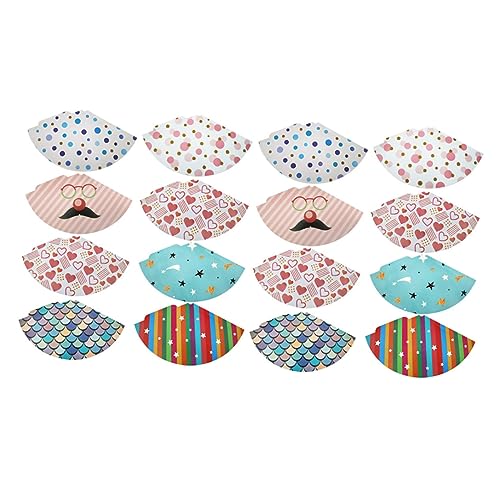 Toddmomy 16Stücke Teiliges Geburtstagskopfschmuck für Partyhüte mit Pompons Festliche Hüte für Geburtstagsfeiern und DIY Feierlichkeiten Zubehör für Jungen von Toddmomy