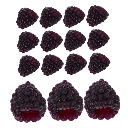 Toddmomy 16Stücke Teiliges Künstliche Himbeeren Realistische Obstmodelle für Schaufensterdekoration Küchendekor und Fotografie aus Sicherem für Partys von Toddmomy