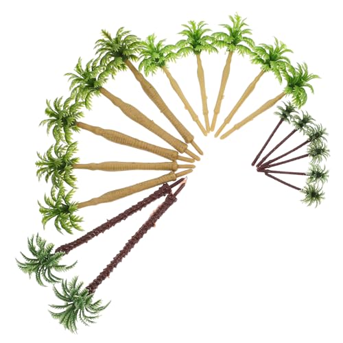 Toddmomy 17stücke Miniatur-palmenbaum Teiliges Kunststoffbeschichtetes Zubehör Für Sandtisch-Modelle Für Mikro-landschaften Kleine Gärten Und Kreative -Dekorationen von Toddmomy