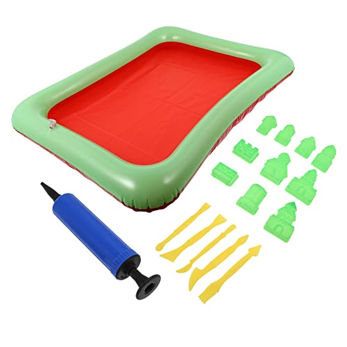 Toddmomy 17Stücke Teiliges Sandspielzeug für Sandformen Werkzeugen und Aufblasbaren Sandtray für Strand und Sandkastenaktivitäten Fördert die Kreativität Toddmomy 17Stücke Teiliges Sandspielzeug für Sandformen Werkzeugen und Aufblasbaren Sandtray für Strand und Sandkastenaktivitäten Fördert die Kreativität von Toddmomy