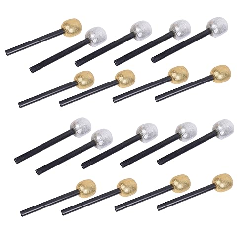 Toddmomy 18 Simulierte Mikrofonprops Halloween realistisch Glitzerndes Mikrofon -Partyzubehör Silber glitzerndes Mikrofon Mikrofonpartei bevorzugt Kid vorgeben von Toddmomy