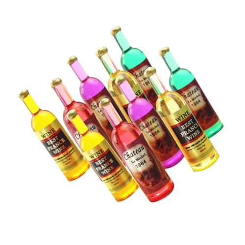 Toddmomy 18stücke Miniatur Weinflaschen Für Puppenhäuser Gemischte Resin Flaschen Deko Zubehör Für Küche Und Esszimmer Maßstab von Toddmomy
