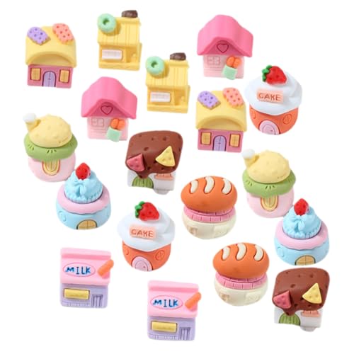 Toddmomy 18 Stück Teiliges Resin Miniatur Haus Bunte Cartoon Miniatur Lebensmittel Dekoration DIY Mikro Landschaft Desktop Accessoires Leicht und Langlebig für Handwerk und Puppenhaus Toddmomy 18 Stück Teiliges Resin Miniatur Haus Bunte Cartoon Miniatur Lebensmittel Dekoration DIY Mikro Landschaft Desktop Accessoires Leicht und Langlebig für Handwerk und Puppenhaus von Toddmomy