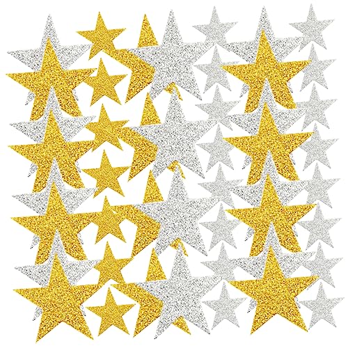 Toddmomy 180Stücke Glitzernde Sternaufkleber für Strahlende Weihnachtsstern Aufkleber Weihnachtsdeko und Partygeschenke Hochwertige und Sichere Materialien Leuchtende von Toddmomy