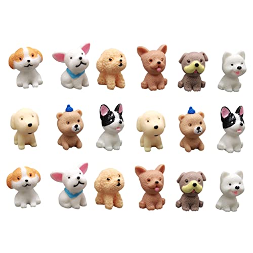 Toddmomy 18Stücke Kleiner Hundefiguren Satz Realistische Spielzeug Welpen aus Harz für Puppenhaus Deko Kleine Hund Figuren für Kinder und Hundeliebhaber Toddmomy 18Stücke Kleiner Hundefiguren Satz Realistische Spielzeug Welpen aus Harz für Puppenhaus Deko Kleine Hund Figuren für Kinder und Hundeliebhaber von Toddmomy