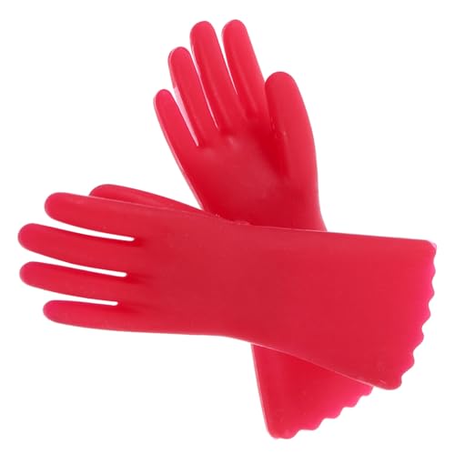 Toddmomy 1Paar Miniaturhandschuhe Für Puppenhaus Dekoration Realistische Reinigungshandschuhe Zubehör Für DIY Küchenszenen Langlebig Und Detailgetreu von Toddmomy