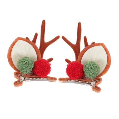 Toddmomy 1Paar Weihnachts Geweih Haarspangen Niedliche Rentierohren Haarschmuck Robust und Bequem Perfektes Accessoire für Festlichkeiten für Partys und Familienfeiern Toddmomy 1Paar Weihnachts Geweih Haarspangen Niedliche Rentierohren Haarschmuck Robust und Bequem Perfektes Accessoire für Festlichkeiten für Partys und Familienfeiern von Toddmomy
