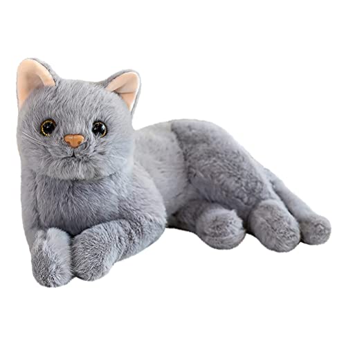 Toddmomy 1Pc Plüschkatze Stofftier Katzen Die Aussehen Plüsch Stofftier Katze für Babys Jungen& Mädchen (Grau) von Toddmomy