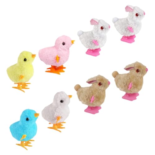 Toddmomy 1satz Aufziehspielzeugen Tierform Bunte Wind-up Küken Und Kaninchen Spielzeug Für Partys Und Lernspielzeug von Toddmomy