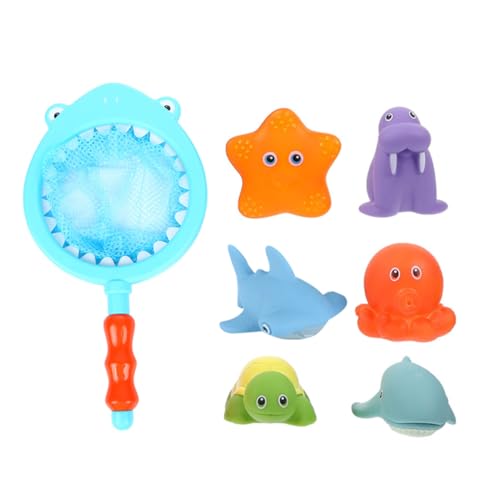 Toddmomy 1Satz Badespielzeug für Lustige Wasser Tiere Netzspielzeug für Badewanne Pool und Strand Leicht und Sicher für Kleine Hände von Toddmomy