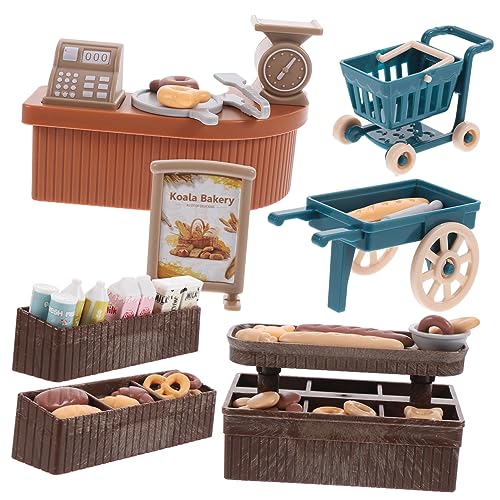 Toddmomy 1Satz Bäckerei Modell Puppenhaus Zubehör mit Mini Brot und Milchwagen Realistisches für Kreative Szenenlayouts Toddmomy 1Satz Bäckerei Modell Puppenhaus Zubehör mit Mini Brot und Milchwagen Realistisches für Kreative Szenenlayouts von Toddmomy