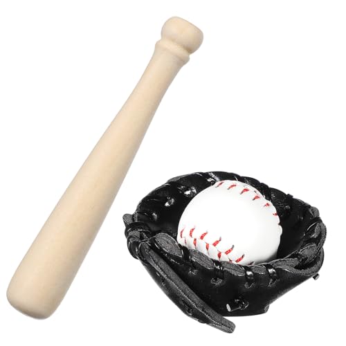 Toddmomy 1Satz Baseballset Für Puppenhaus Kleiner Baseballschläger Und Ball Dekoratives Für Kreative Und Garten Dekoration von Toddmomy