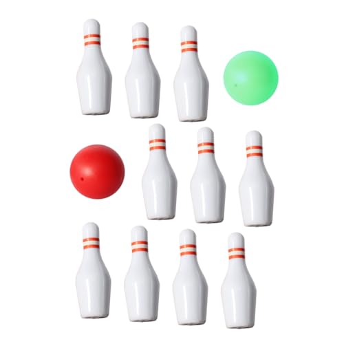 Toddmomy 1Satz Bowling Set Mit Kleinen Bowlingkugeln Und Bowling Pins Für Puppenhaus Dekoration Für Kreative Bastelprojekte Und Szenen von Toddmomy