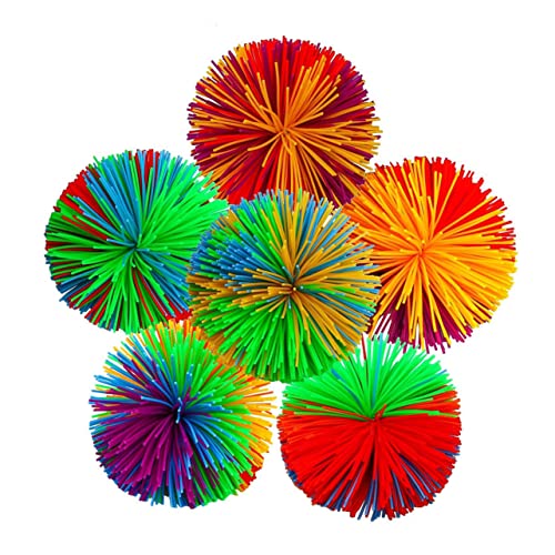 Toddmomy 1Satz Bunter Silikon Bouncing Fluffy Ball Stressabbau Ball für Erwachsene Vielseitig Einsetzbar Farbenfroh und für Spiele von Toddmomy
