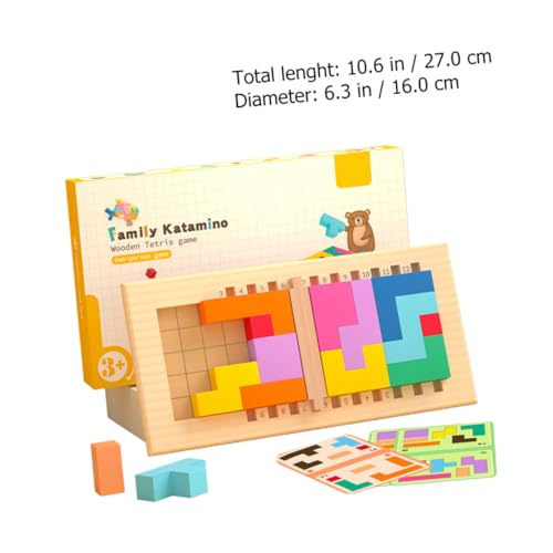 Toddmomy 1Satz Buntes Holz Bausteine für Teile Fördert Kreativität Logisches und Eltern Junge Mädchen Interaktion Lernspielzeug für Kleinkinder Ab Jahr von Toddmomy