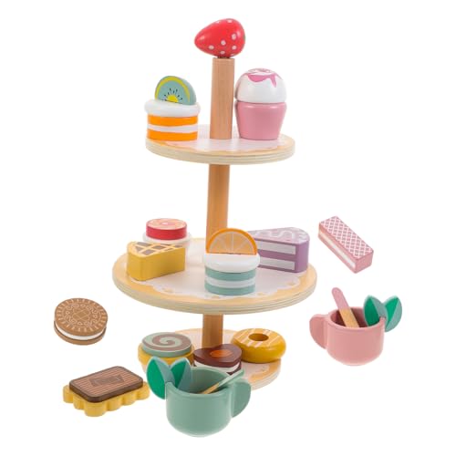 Toddmomy 1Satz Cupcake Spielset für Lagige Dessert Teeküche für Rollenspiele und Kreative Aktivitäten Perfektes Kinderspielzeug für Kleinkinder von Toddmomy