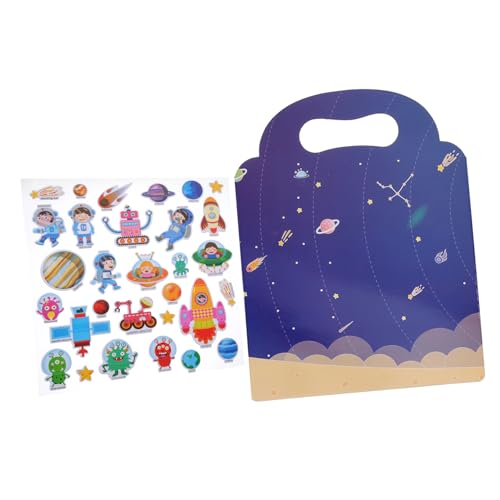 Toddmomy 1Satz DIY Aufkleberbuch für Wiederverwendbare Sticker für Vorschulpädagogik Kreatives für Jungen und Fördert Fantasie und Lernen Kindergarten und Zuhause von Toddmomy