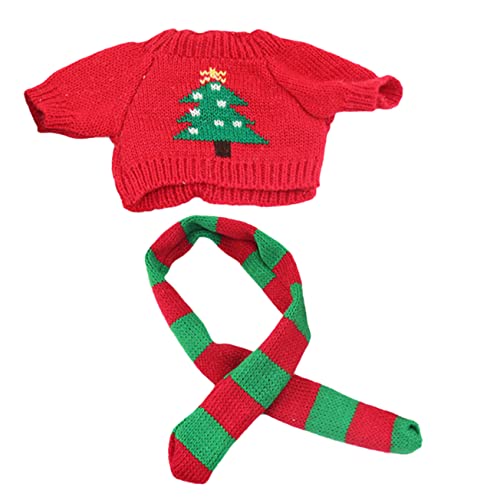 Toddmomy 1Satz DIY Mini Pullover Mit Austauschbarem Mini Schal Für Puppen Süßes Puppenzubehör Für Puppen Für Herbst Und Wintersaison Zufällige Muster von Toddmomy