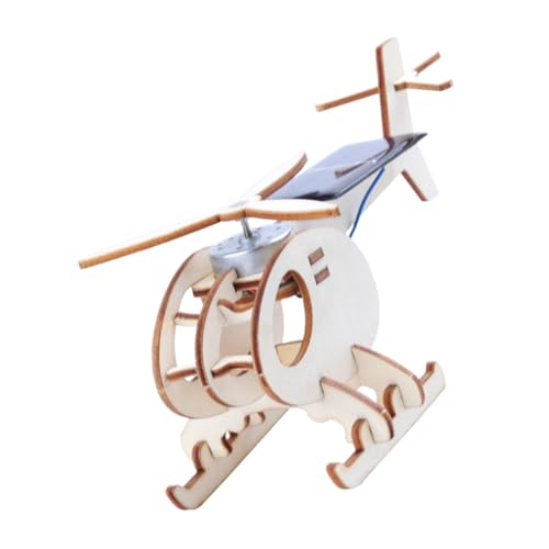 Toddmomy DIY Solar-Hubschrauber Holzspielzeug Für Junge Mädchen Puzzle-bausatz Kreatives Für Jungen Und Mädchen Fördert Kreativität Und Vorstellungskraft Lernspielzeug von Toddmomy