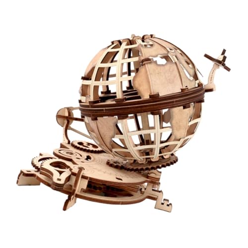 Toddmomy 1Satz DIY Weltkugel Puzzle Holzspielzeug für Wohnkultur Selbstmontage mit Elegant Geschnitztem Sockel Pädagogisches für Studenten Langlebig und von Toddmomy